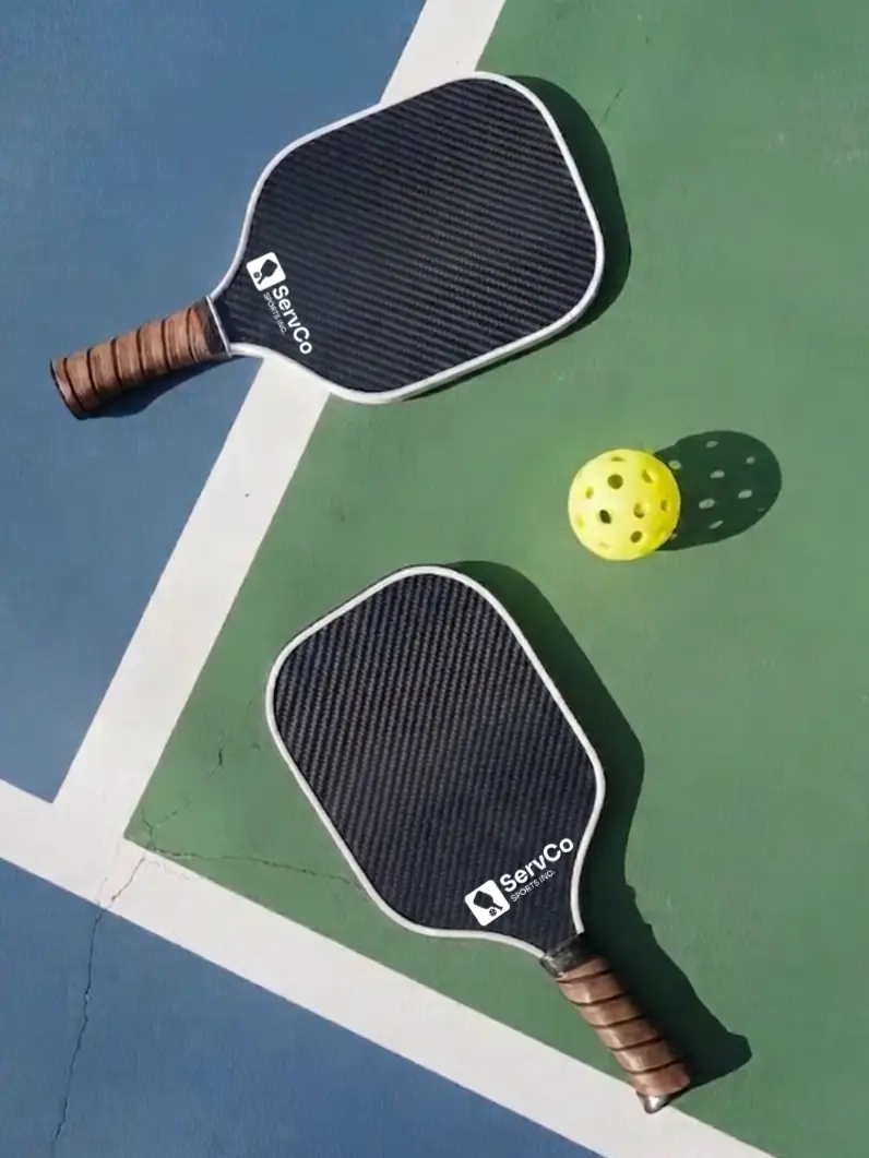 ServCo pickleball paddles on court